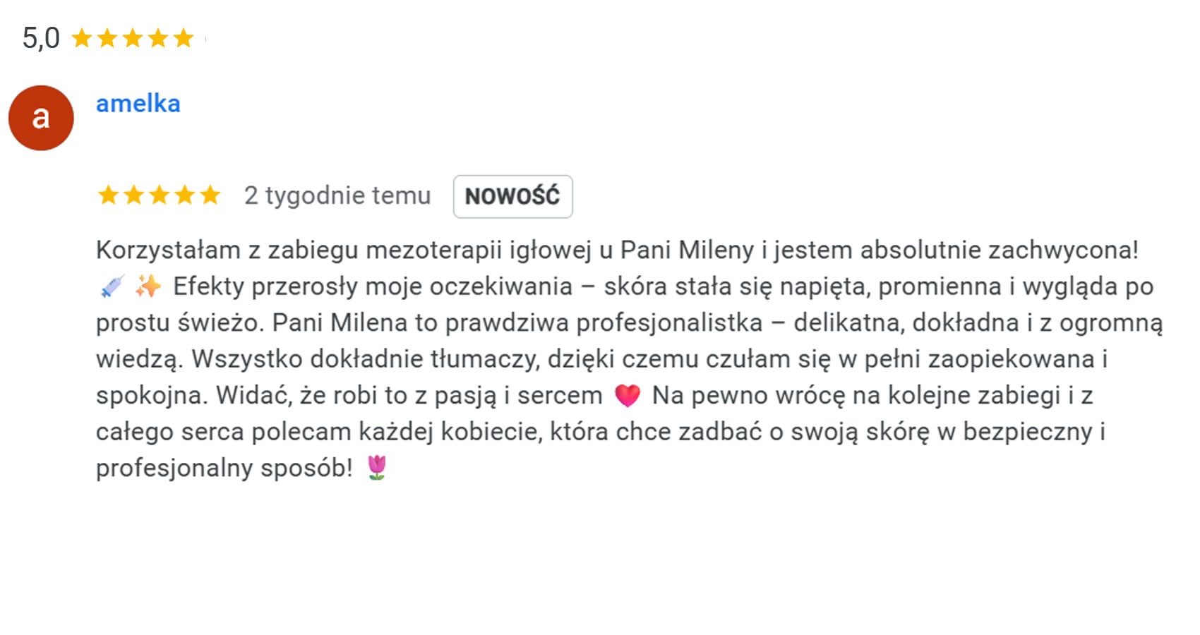 Opinia Google
